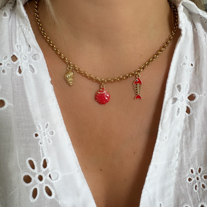Collier Muriel rouge