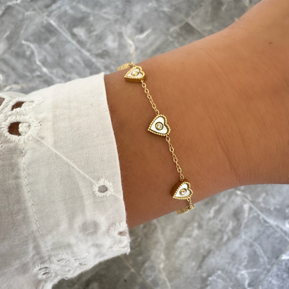 Bracelet Cassandra blanc
