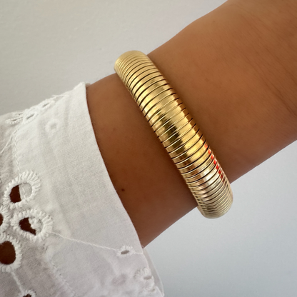 Bracelet jonc Elodie doré