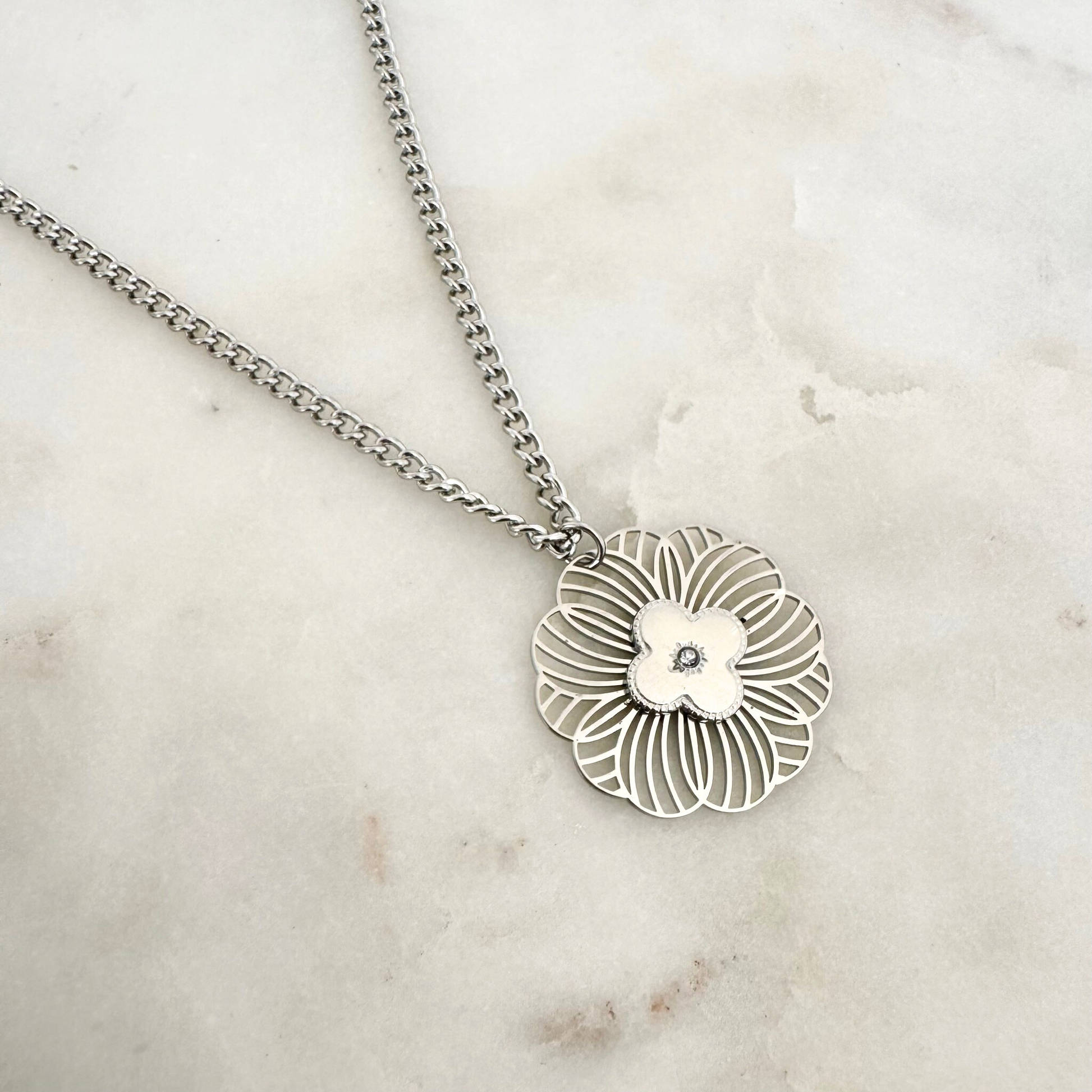 Collier Manaelle argenté