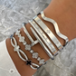 Bracelet jonc Anessa argenté