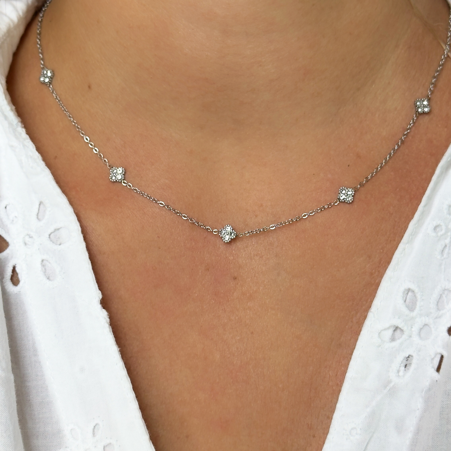 Collier Nancy argenté