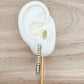 Boucles d'oreilles créoles Strass