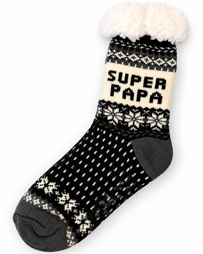 Chaussettes Moumoute Homme "Super papa"