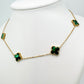 Collier Trèfle Maelya Vert