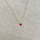 Collier Coeur rouge