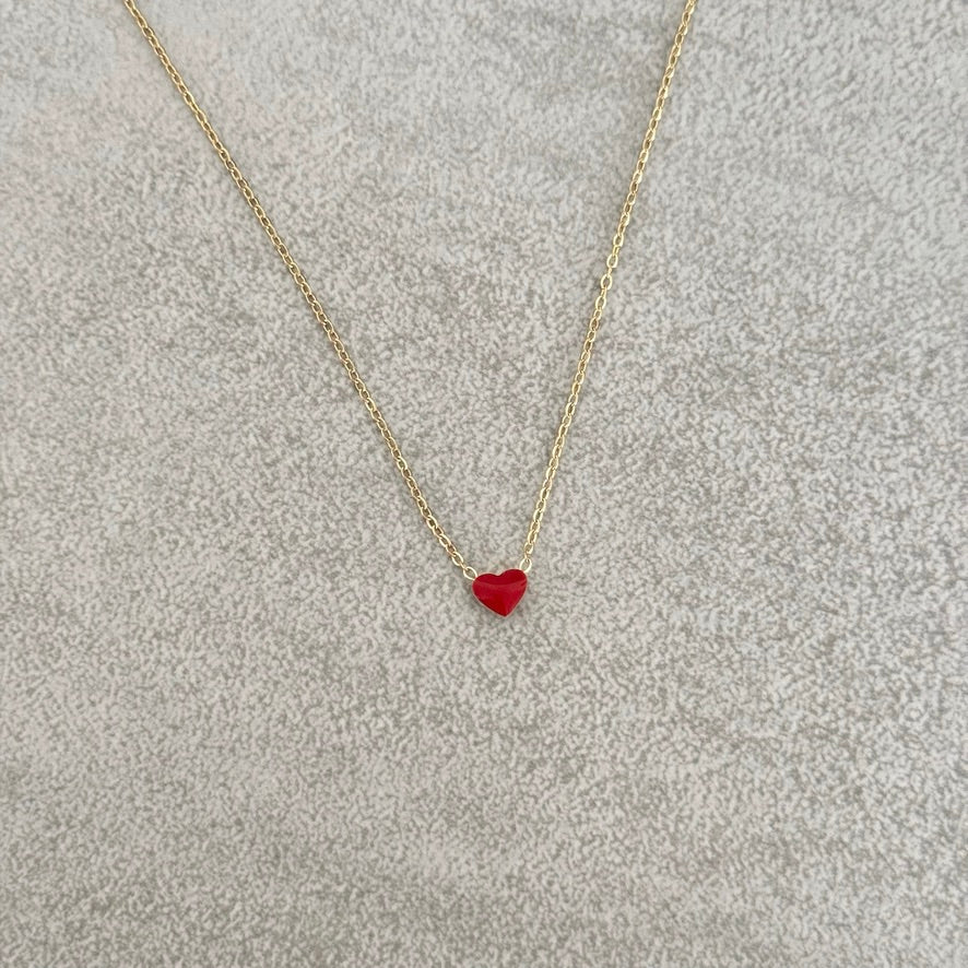 Collier Coeur rouge