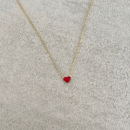 Collier Coeur rouge