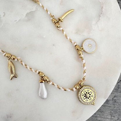Collier Lexie blanc