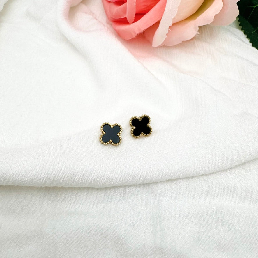 Boucles d'oreilles Maelya noir