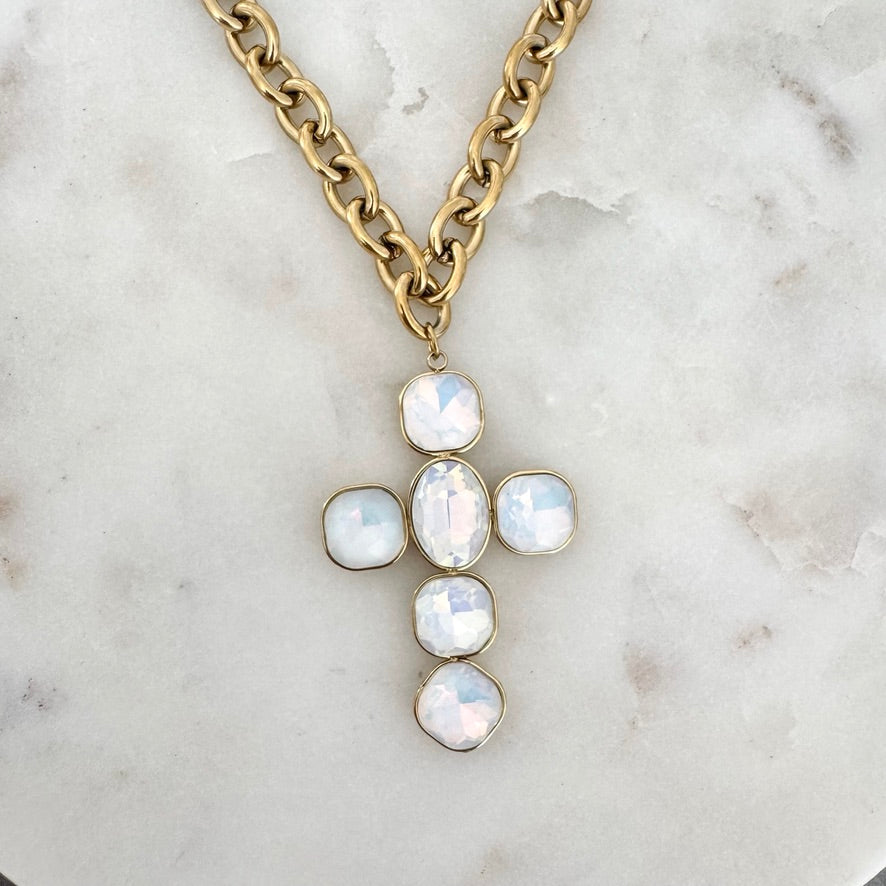 Collier Daria blanc
