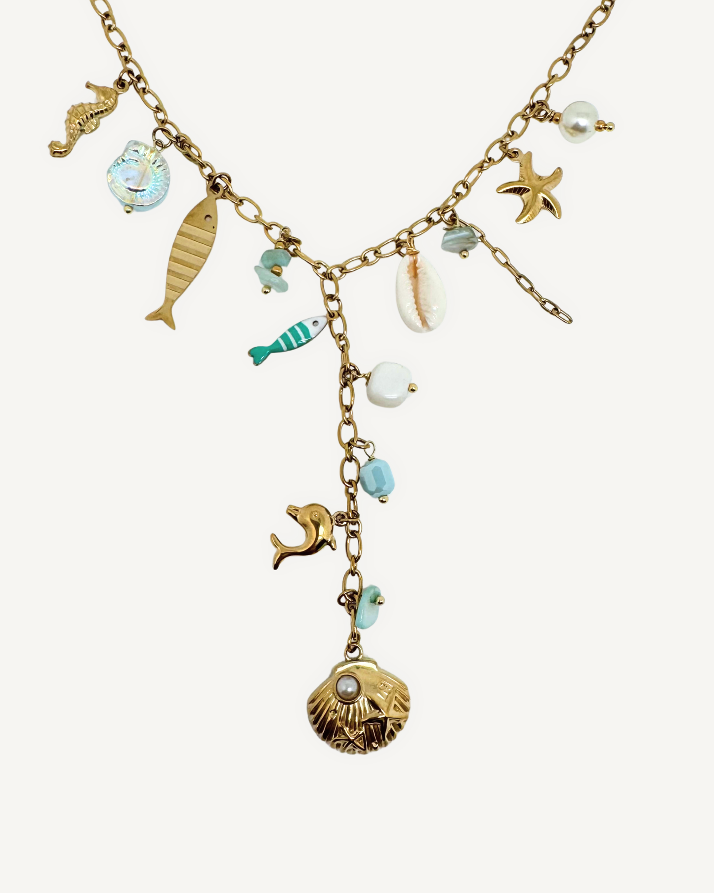 Collier Atoll bleu