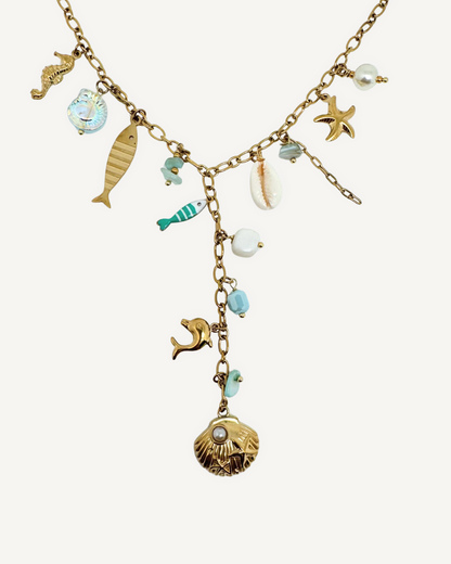 Collier Atoll bleu