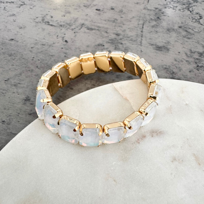 Bracelet Maxi Strass blanc