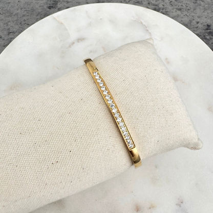 Bracelet jonc Leonora doré