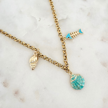 Collier Muriel bleu