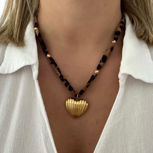 Collier Lolita coeur foncé