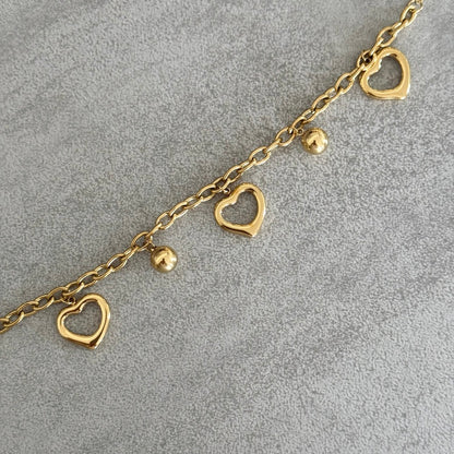 Bracelet Breloques Coeur