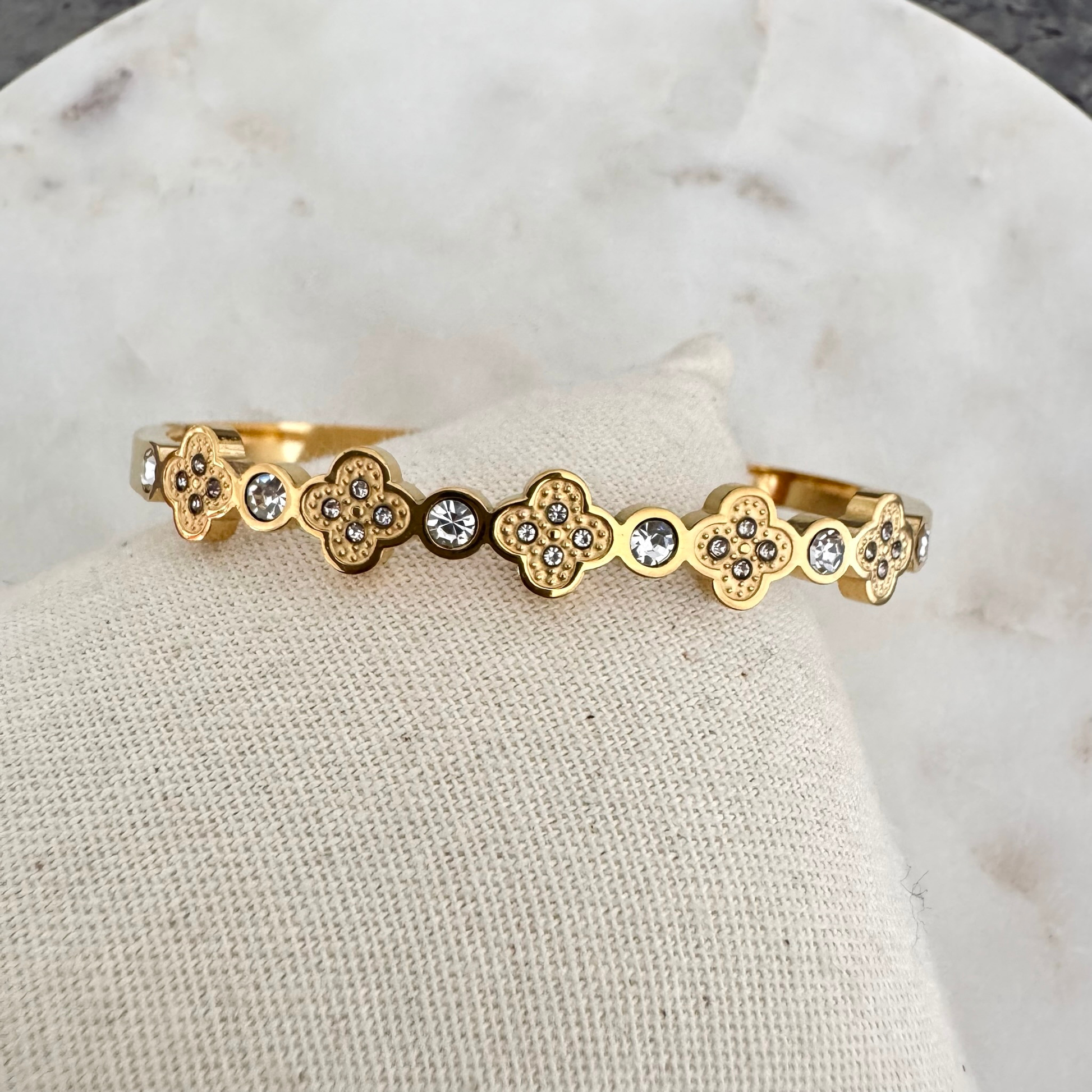 Bracelet jonc Noéline doré