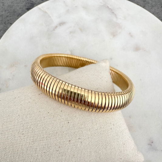 Bracelet jonc Elodie doré