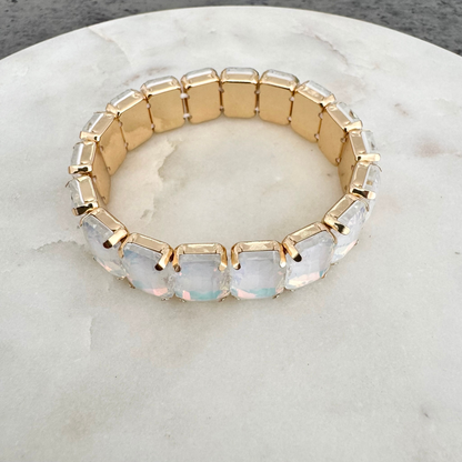 Bracelet Maxi Strass blanc