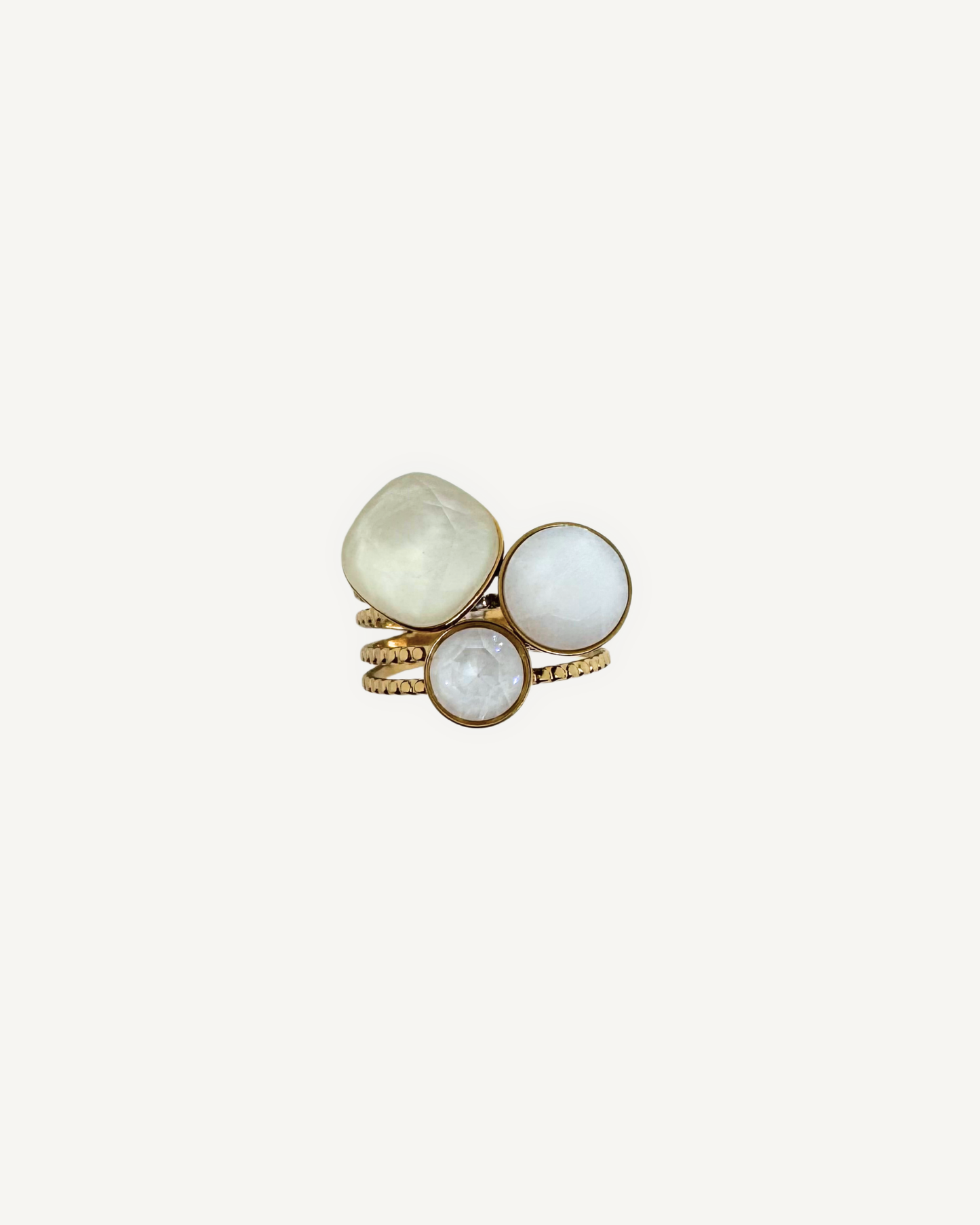 Bague Eclat Marbre blanc