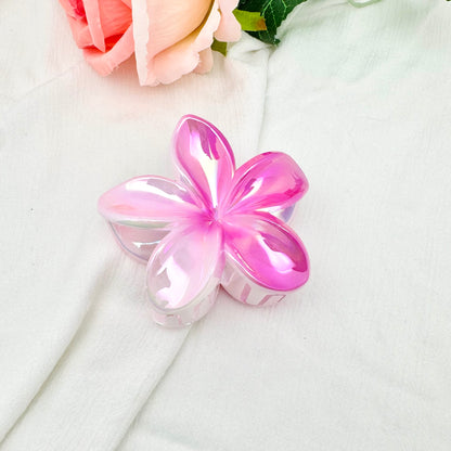 Pince à cheveux Fleur holographique