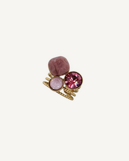 Bague Eclat Rhéolite rose