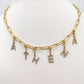 Charms lettres initiales zircons