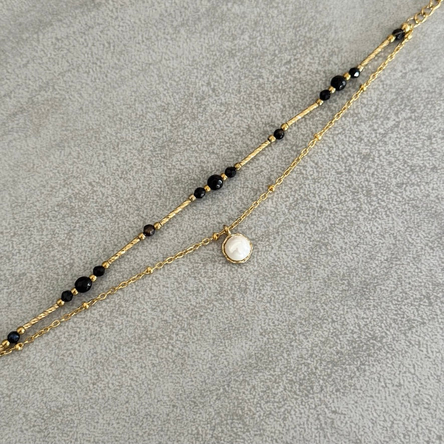Bracelet Roselle noir