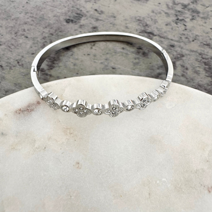 Bracelet jonc Noéline argenté