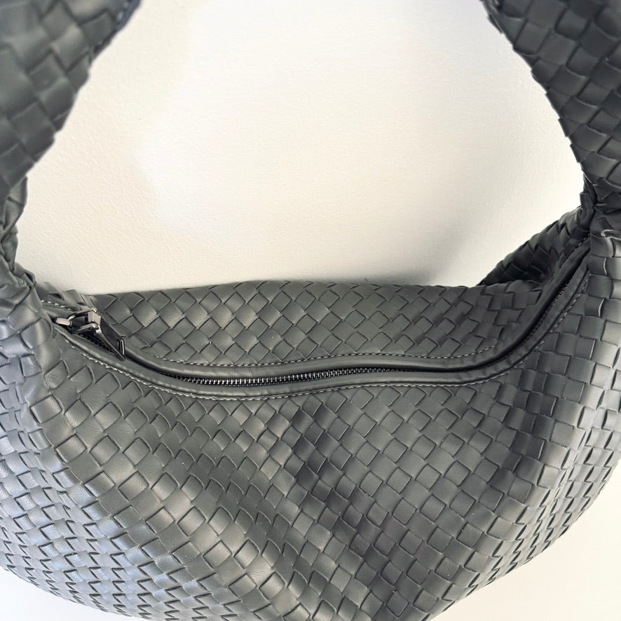 Sac Tressé Maddy gris