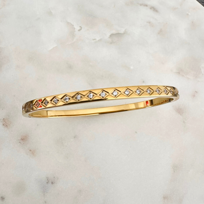 Bracelet jonc Cathie doré