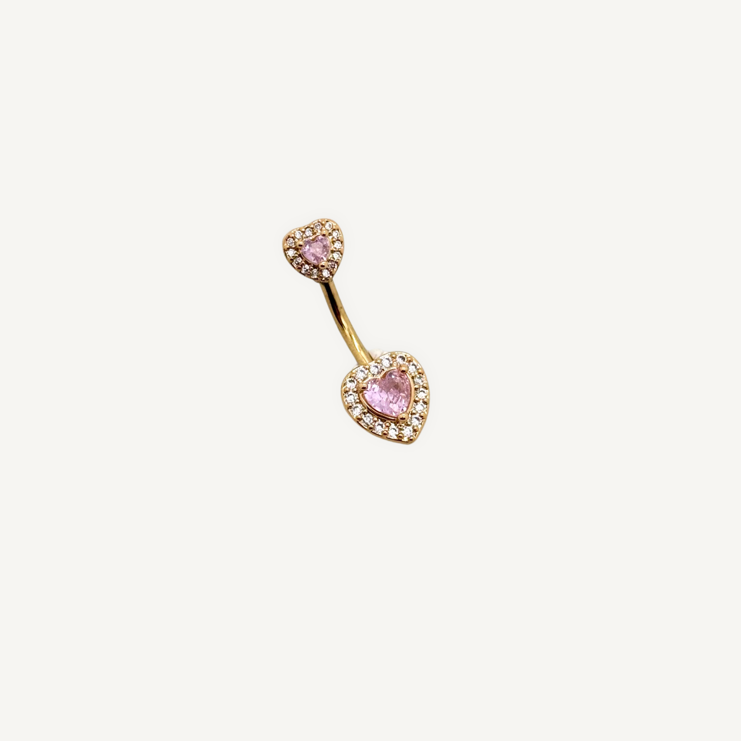 Piercing nombril Coeur Rose
