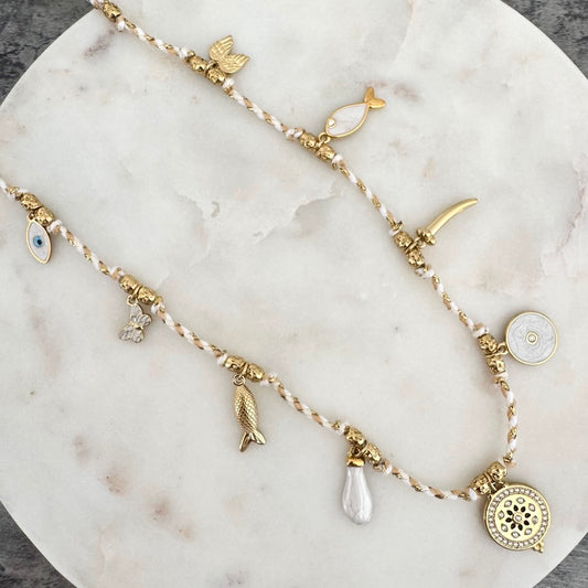 Collier Lexie blanc