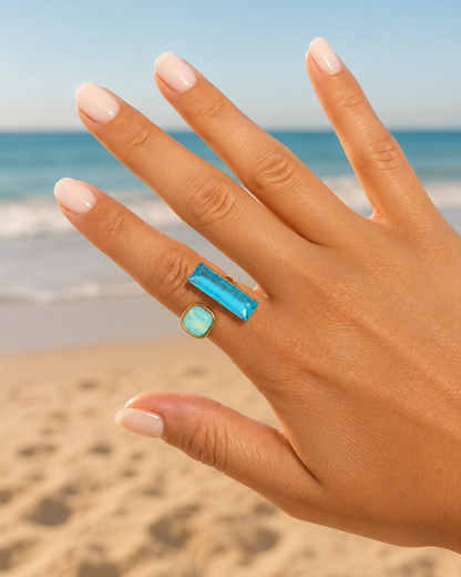 Bague Eléa Bleu