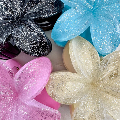 Pince à cheveux Fleur Paillettes