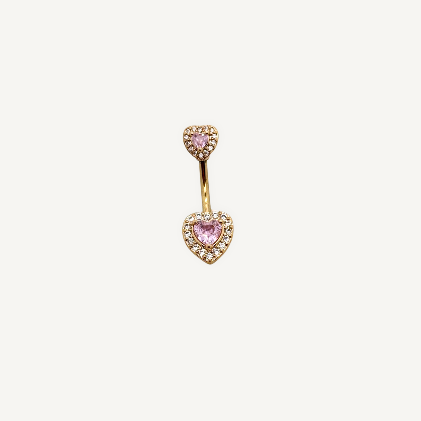 Piercing nombril Coeur Rose