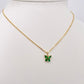 Collier Petit Papillon vert