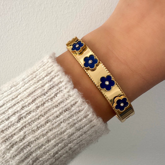 Bracelet jonc Tiana bleu