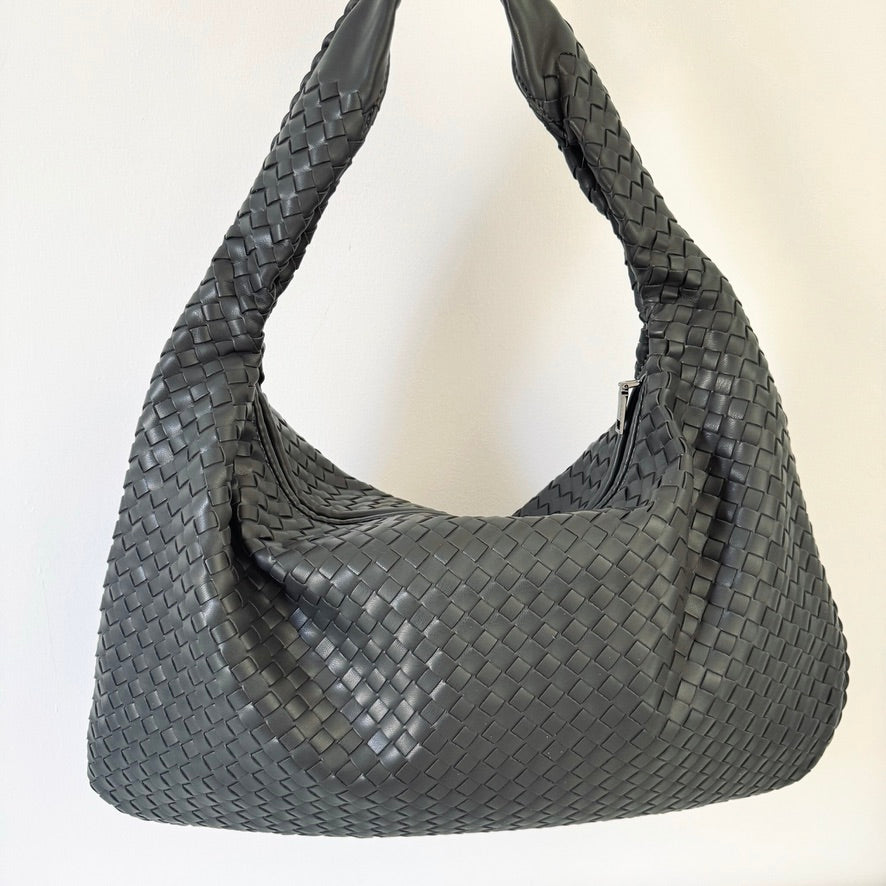 Sac Tressé Maddy gris