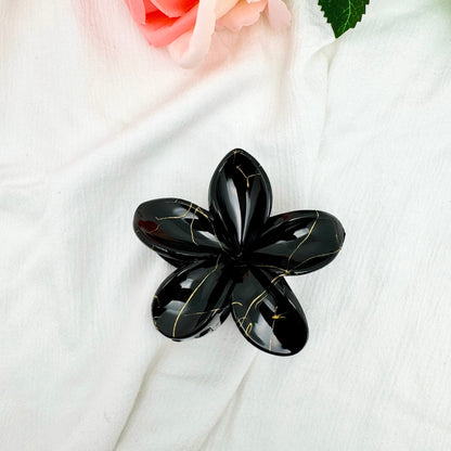 Pince à cheveux Fleur marbré