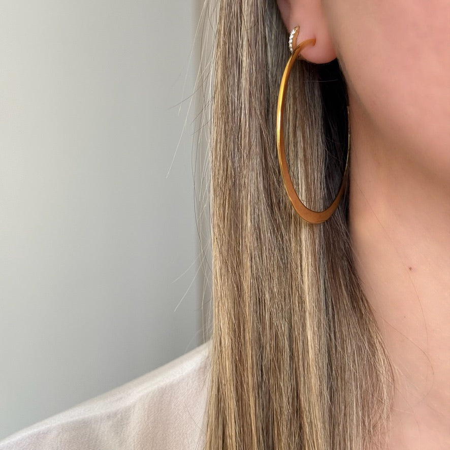 Boucles d'oreilles créoles Elya