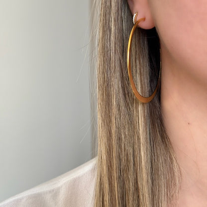 Boucles d'oreilles créoles Elya