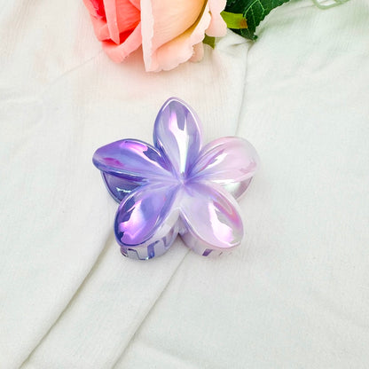 Pince à cheveux Fleur holographique