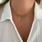 Charms lettres initiales zircons