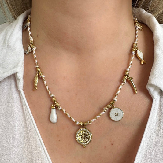 Collier Lexie blanc