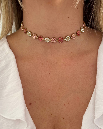 Collier Majesté rose