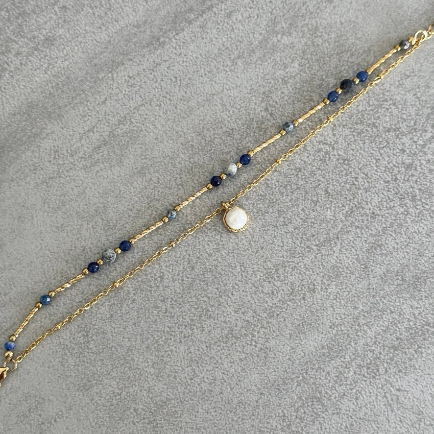 Bracelet Roselle bleu