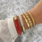 Bracelet jonc Laure rouge